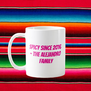 Mug Famille Cinco de Mayo personnalisée
