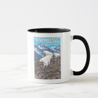 Mug Famille de chèvres de montagne blanchesWyoming