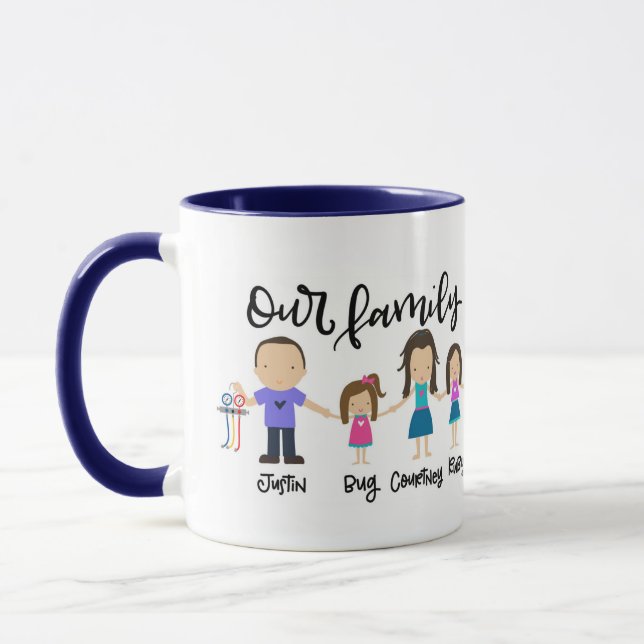 Mug Famille de Justin (Gauche)