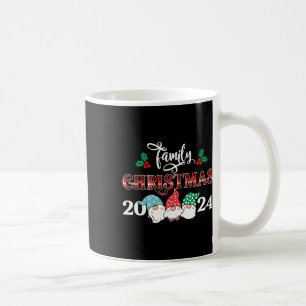Mug Famille de lutins rétro Noël Rouge Carreaux Pyjama