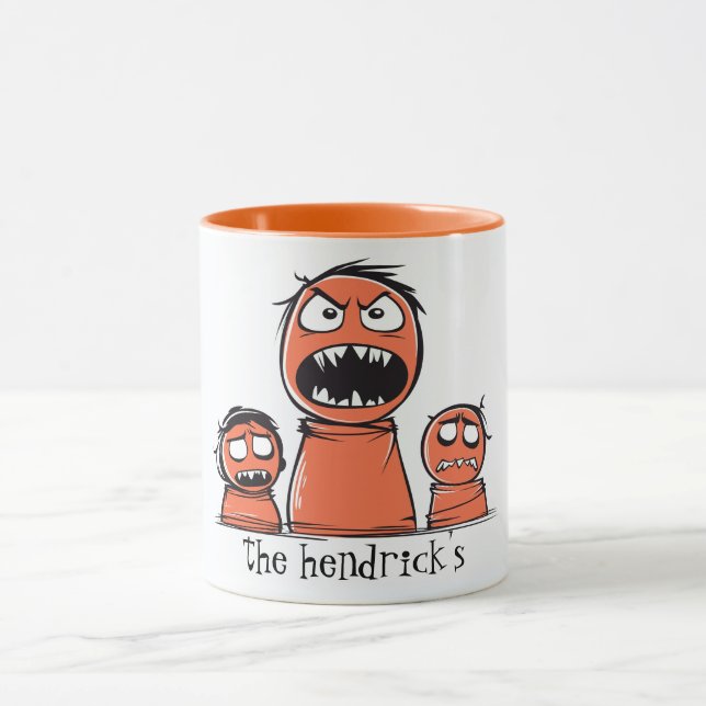 Mug Famille Éffrayante Halloween (Centre)