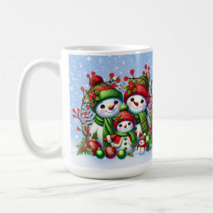 Mug Famille Festive Snowman