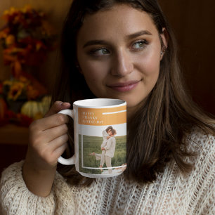 Mug Famille moderne photo et Bon thanksgiving cadeau d
