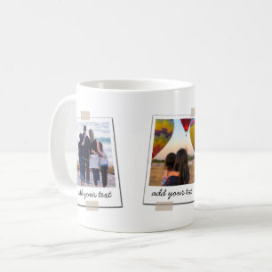 Mug Famille personnalisée 3 Photo Collage personnalisé