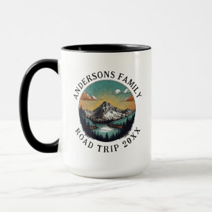 Mug Famille Réunion Road Trip Mountain Personnalisé