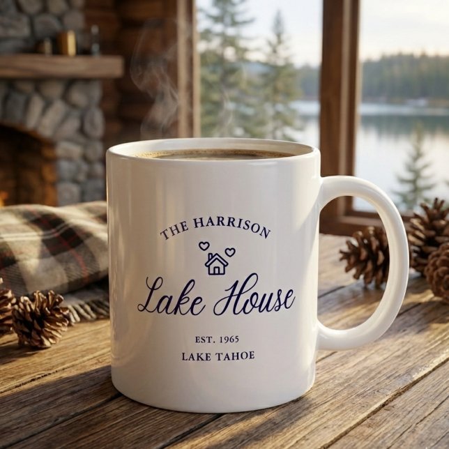 Mug Family Lake House Coastal Custom Decor (Créateur téléchargé)