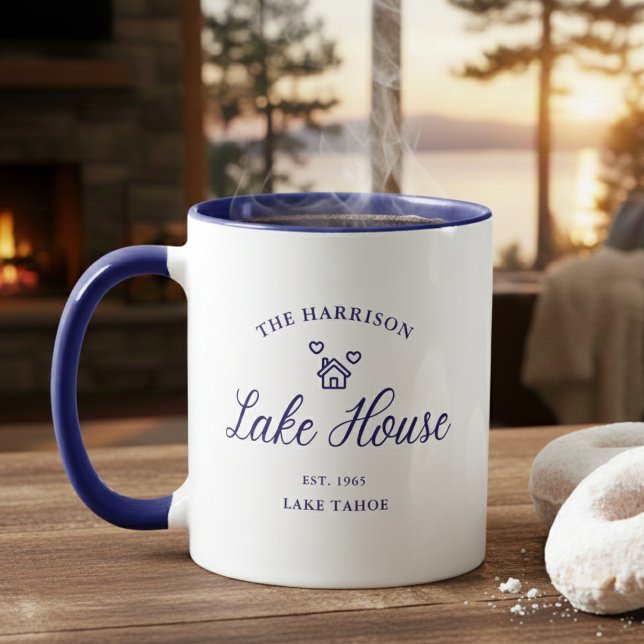 Mug Family Lake House Coastal Custom Decor (Créateur téléchargé)