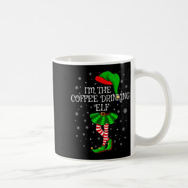 Mug Family Matching Women Girls Coffee Drinking Elf Ch (Droite)