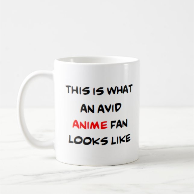Mug fan d'anime, avide (Gauche)
