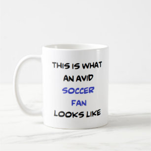 Mug fan de football, grand amateur de café