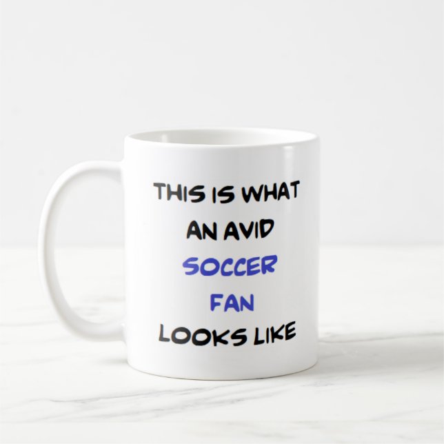 Mug fan de football, grand amateur de café (Gauche)