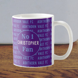 Mug Fan de football ou soutien de football Claret & Bl