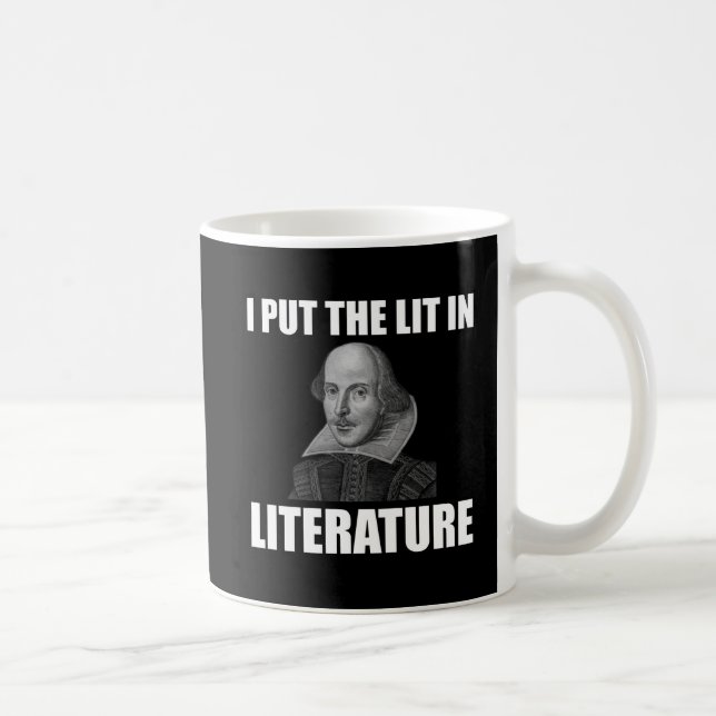 Mug Fan de littérature de Shakespeare drôle (Droite)