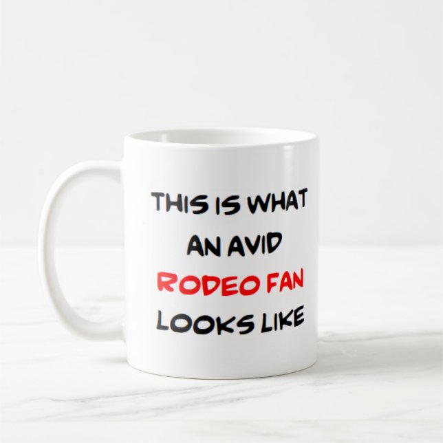 Mug fan de rodéo, passionné (Gauche)