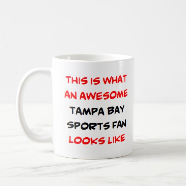 Mug fan de sports de tampa bay, génial (Gauche)