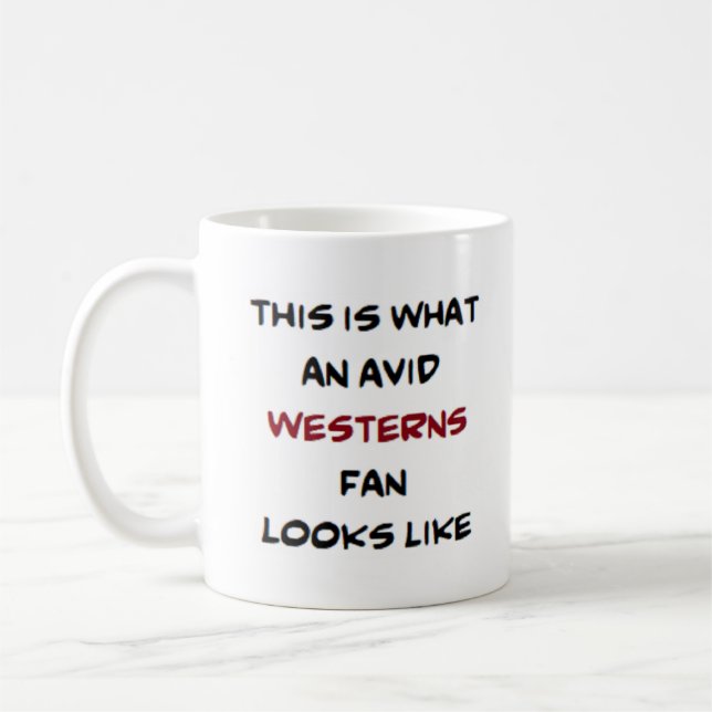 Mug fan de westerns, (Gauche)