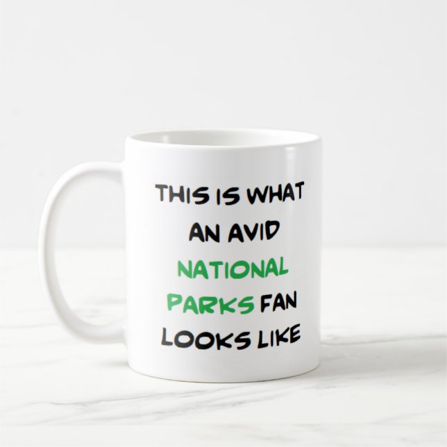Mug fan des parcs nationaux, passionné (Gauche)