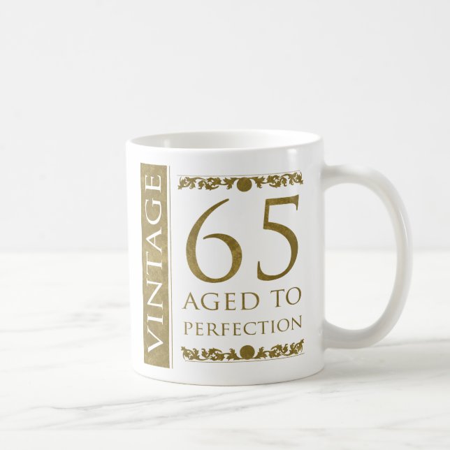 Mug Fancy Vintage 65e anniversaire (Droite)