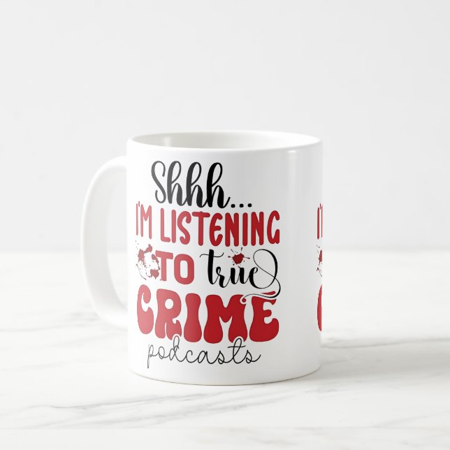 Mug Fans de True Crime (Devant gauche)