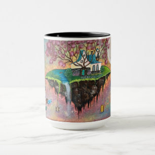 Mug Fantaisie d'Art d'Île Flottante
