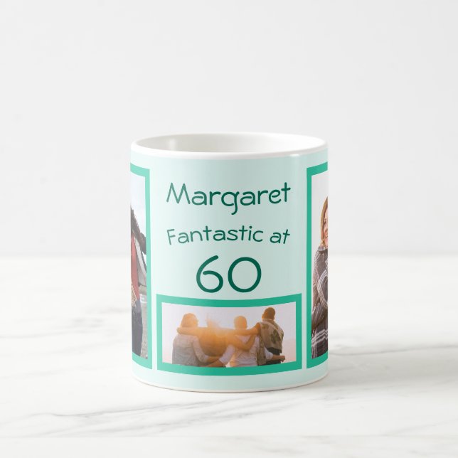 Mug Fantastique à 60 meilleur ami collage photo d'anni (Centre)