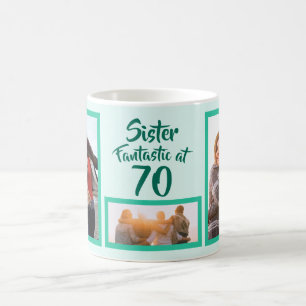 Mug Fantastique à 70 soeurs anniversaire photo collage