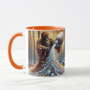 Mug Fantastique Mignon Magicien Faisant l'Hiver