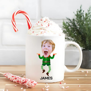 Mug Fantastique Personnalisé Visage elfe Noël