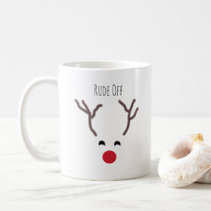 Mug Fantastique rude du renne du nez rouge Noël modern