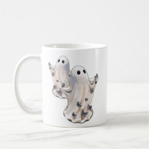 Mug Fantôme avec papillons Halloween