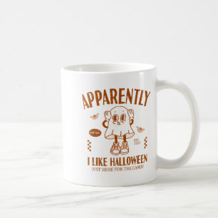 Mug Fantôme Drôle Apparemment, J'Aime Halloween 