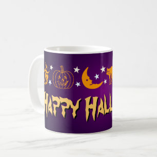 Mug Fantôme éffrayant heureux de lune de sorcière d