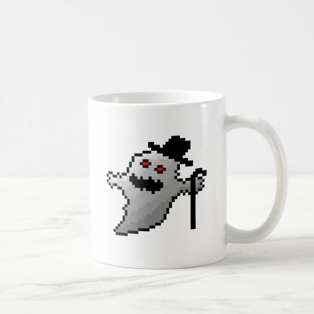 Mug Fantôme mignon de pixel (Droite)