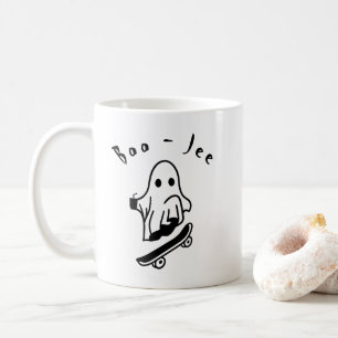 Mug Fantôme patinant mignon et drôle Art Halloween eff