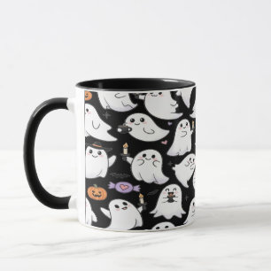 Mug Fantômes partout Éffrayant Amusement Halloween