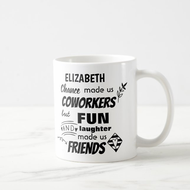 Mug Farewell Coworker Boss - nous sommes amis Custom (Droite)