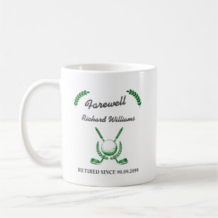 Mug Farewell Retraite Golf Club Wreath Fête à thème