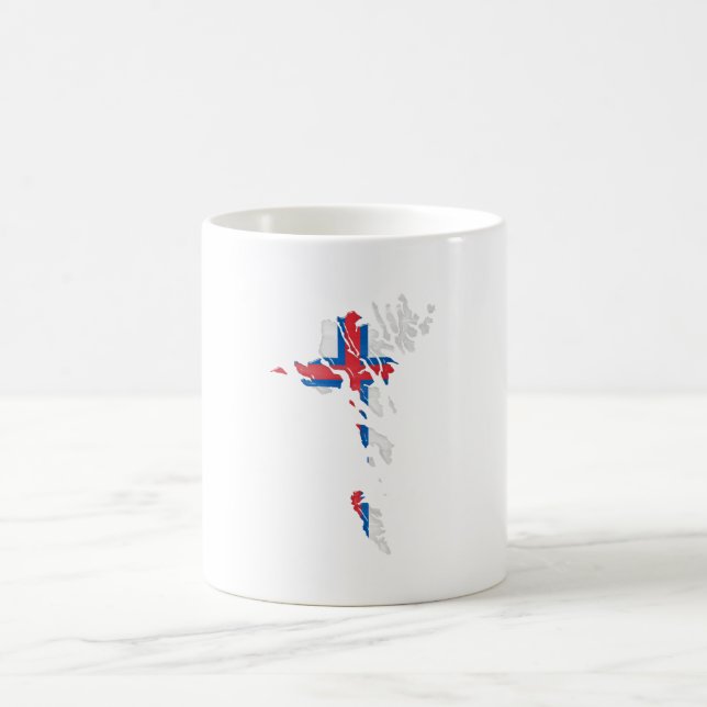 Mug Faroe Islands flag and map (Centre)