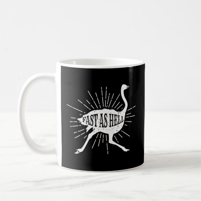 Mug Fast As Hell Safari Ostrich (Gauche)