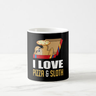 Mug Fast Food Burger Sloth Funny Pizza Eat Idée cadeau