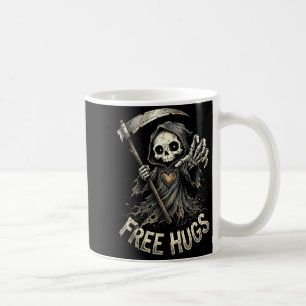 Mug Faucheuse étreint squelette humour noir