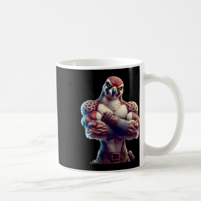 Mug Faucon Flexing ventilateur Lover Bodybuilding Gym  (Droite)