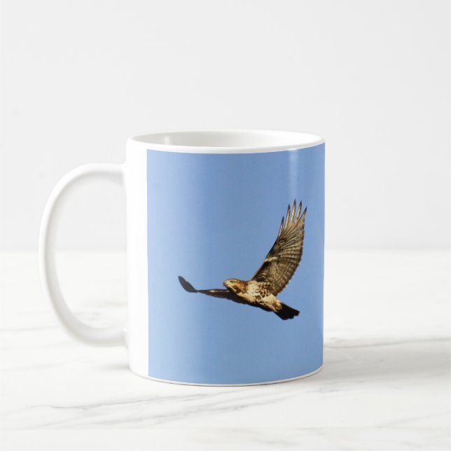 Mug faucon Rouge-coupé la queue (Gauche)