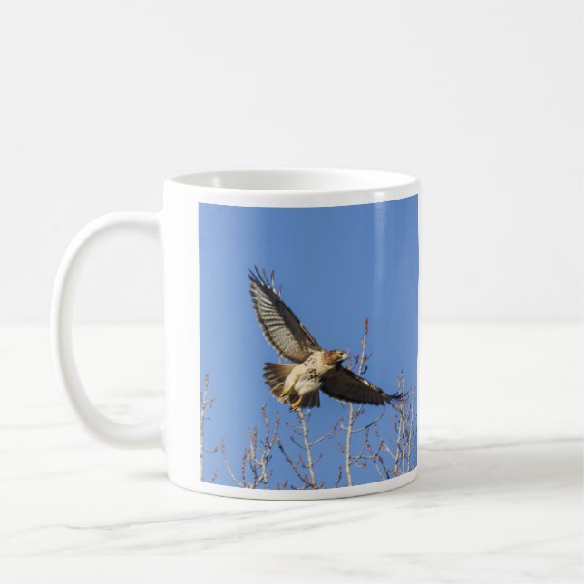 Mug faucon Rouge-coupé la queue (Gauche)