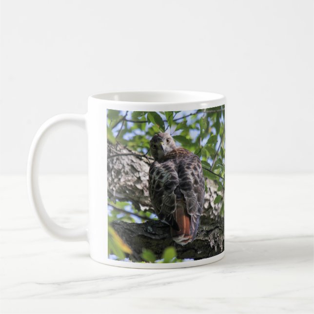 Mug faucon Rouge-coupé la queue (Gauche)