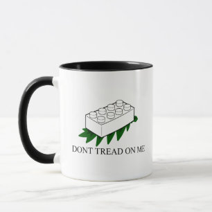 Mug Fausse blague en brique Express® Gadsden noir blan