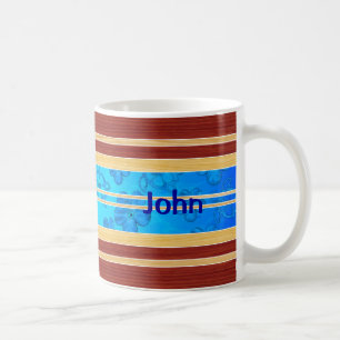 Mug Fausse planche de surf en bois de Honu Hawiian