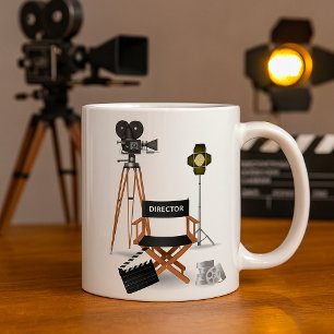 Mug Fauteuil de réalisateur de cinéma et ensemble de c