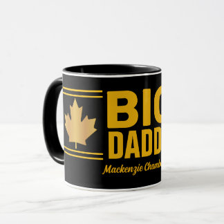 Mug Faux Gold Maple Leaf Big Daddy sur BLACK
