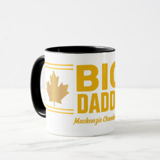 Mug Faux Gold Maple Leaf Big Daddy sur BLANC